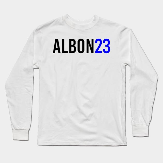 Alexander Albon 23 Design Long Sleeve T-Shirt by GreazyL